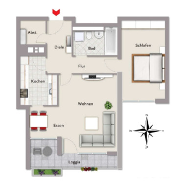 Foto - 2,5 Zimmer-Wohnung, in ruhiger und grüne Wohnumgebung