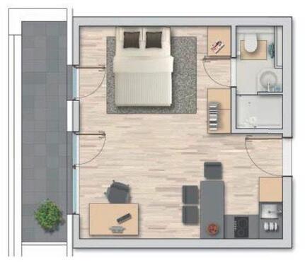 Foto - Apartment zur Miete – Student Living Center 1 (Garching)