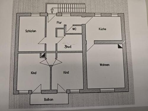 Foto - 4 Zimmer Wohnung zu vermieten mit großer Garage und Garten