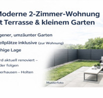 Moderne 2-Zimmer-Wohnung mit Terrasse & Garten & Stellplätzen - Oberhausen Schmachtendorf