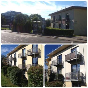 Foto - Direkt gegenüber der Uni-Trier mit Bushaltestelle vor der Tür!