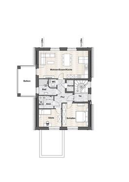 Foto - 3 Zimmer Dachgeschoßwohnung zur Miete in Emlichheim