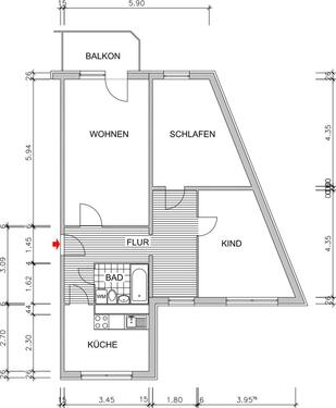 Foto - Etagenwohnung zur Miete in Chemnitz