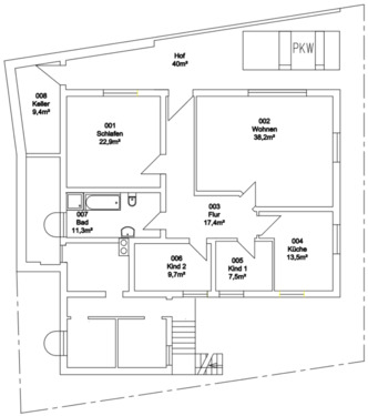 Foto - 4 Zimmer Erdgeschoßwohnung zur Miete in Büdingen
