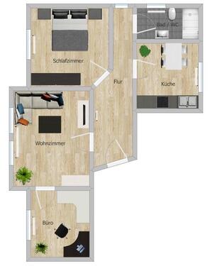 Foto - 3 Zimmer Etagenwohnung zur Miete in Bad Oeynhausen