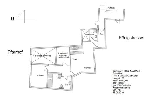 Foto - 2 Zimmer Etagenwohnung zur Miete in Dillingen an der Donau