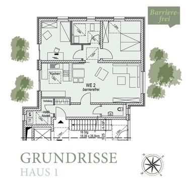 Foto - 3 Zimmer Erdgeschoßwohnung zum Kaufen in Künzell