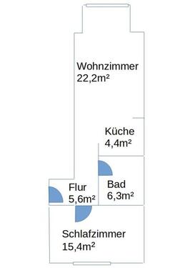 Foto - 2-Zi direkt an ÖPNV, Einkauf nahe Großem Garten, Waldpark