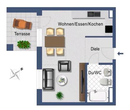 Foto - 1.5 Zimmer Studio - 39,6 Quadratmeter