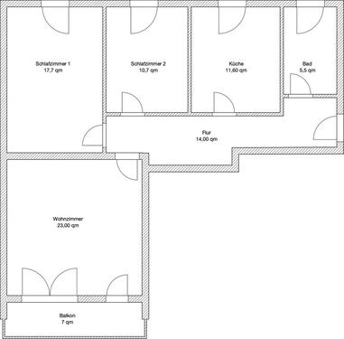 Foto - Frisch sanierte 3-Zimmer-Wohnung mit Balkon