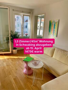 Foto - 1,5 Zimmer Wohnung in Schwabing abzugeben