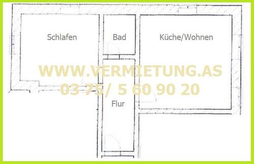 Foto - Etagenwohnung zur Miete in Zwickau