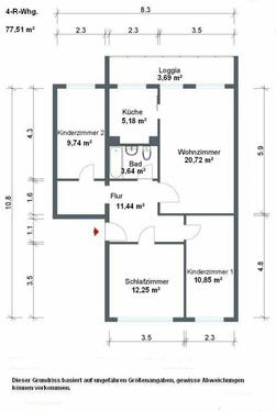 Foto - 4 Zimmer Etagenwohnung zur Miete in Coswig
