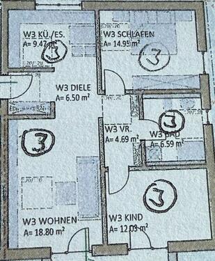 Foto - Lichtdurchflutete 3-Zimmer-Wohnung im EG - 75qm