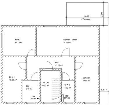 Foto - 4 Zimmer Dachgeschoßwohnung zur Miete in Vellmar