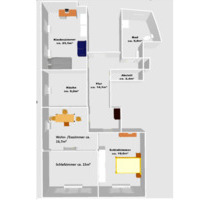 4 Zimmer Wohnung in Creglingen saniert zu vermieten.
