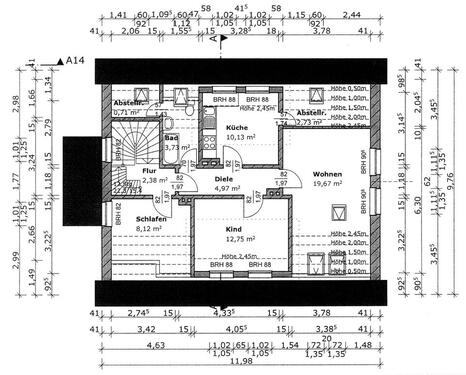 Foto - Dachgeschosswohnung mit Loft - 900,00&nbsp;EUR Kaltmiete, ca.&nbsp; 90,00&nbsp;m&sup2;