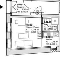 Kleine schöne 1-Raum-Wohnung im EG in Güstrow