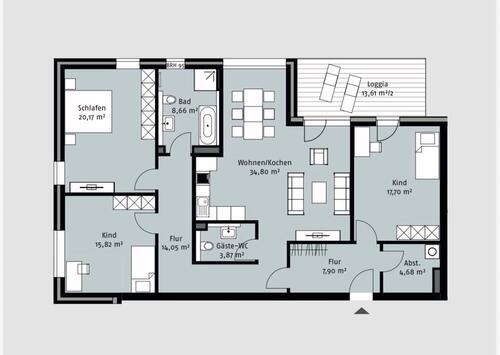Foto - 4 Zimmer Etagenwohnung zum Kaufen in Wolfsburg