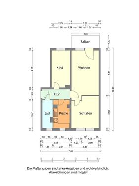 Foto - Kurzexposé 416038 - 370,00&nbsp;EUR Kaltmiete, ca.&nbsp; 58,43&nbsp;m&sup2;