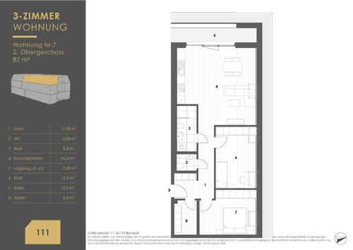 Foto - 3 Zimmer Dachgeschoßwohnung zur Miete in Bendorf