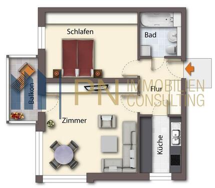 Foto - 2 Zimmer Etagenwohnung zur Miete in Dresden