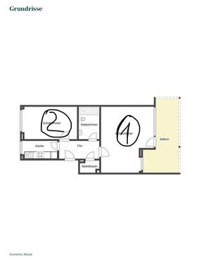 Foto - Erdgeschoßwohnung in Münster zur Miete