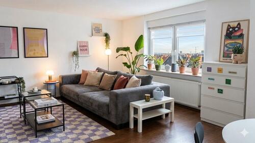 Foto - Lichtdurchflutetes Wohnglück: 2,5-Zimmer-Wohnung mit Balkon