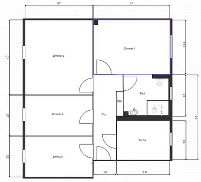 Foto - 4-Raum-Wohnung in der Lutherstraße – frisch saniert, zentrumsnah