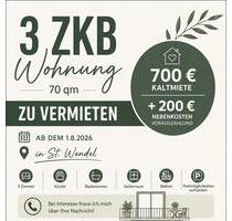 3 ZKB Wohnung St. Wendel City Nähe - Sankt Wendel