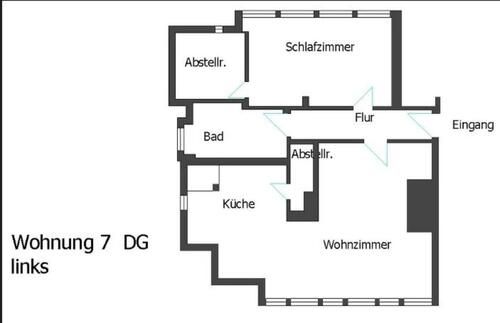 Foto - 2 Zimmer Dachgeschoßwohnung zur Miete in Lindlar