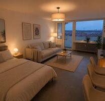 Elegantes 1-Zimmer-Apartment mit Skyline-Blick in Frankfurt - Frankfurt am Main