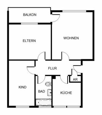 Foto - 3 Zimmer Etagenwohnung in Dortmund