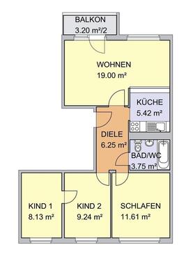 Foto - 5.5 Zimmer Etagenwohnung zur Miete in Sandersdorf-Brehna