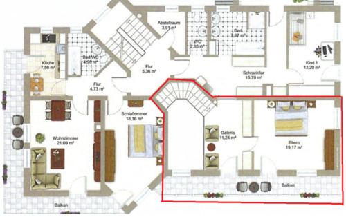 Foto - Etagenwohnung zur Miete in Vilsbiburg