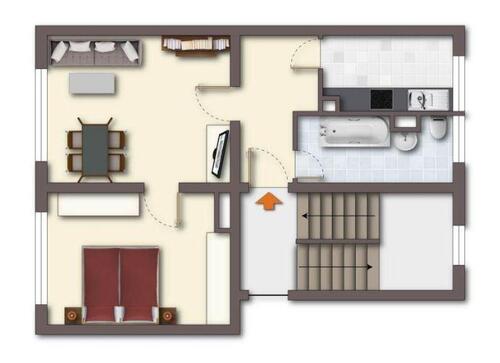 Foto - 2 Zimmer Dachgeschoßwohnung zur Miete in Zwenkau