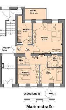 Foto - 3 Zimmer Erdgeschoßwohnung zur Miete in Wurzen