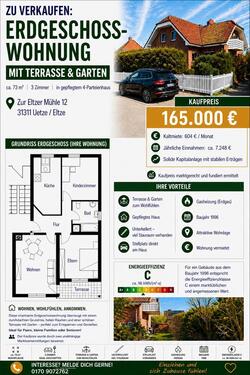 Foto - Eigentumswohnung - 165.000,00&nbsp;EUR Kaufpreis, ca.&nbsp; 73,00&nbsp;m&sup2;