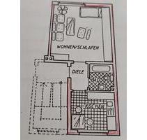 Wohnung 1,5 Zimmer - 400,00 EUR Kaltmiete, in Remscheid (PLZ: 42853)