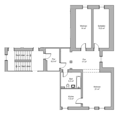 Foto - 3-Zimmerwohnung mit 75 qm zu vermieten