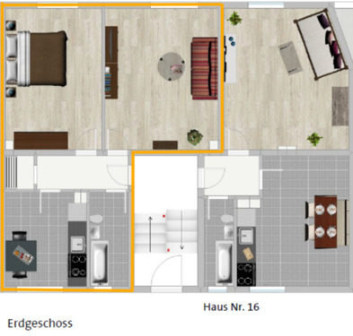 Foto - 2 Zimmer Hochparterre zur Miete in Essen