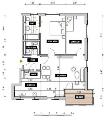 Foto - Etagenwohnung zur Miete in Wolfsburg