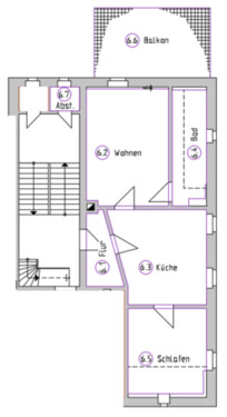 Foto - Zwei-Zimmer-Wohnung mit großem Balkon (15qm) zu vermieten