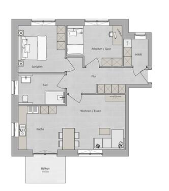 Foto - 3 Zimmer Etagenwohnung zur Miete in Edewecht