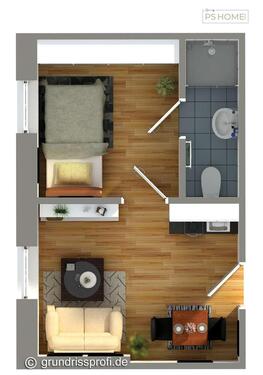 Foto - 2 Zimmer Erdgeschoßwohnung in Darmstadt