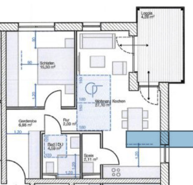 Foto - 2 Zimmer Etagenwohnung in Isny im Allgäu
