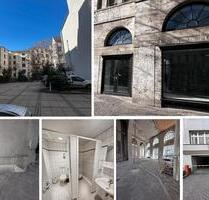 vielseitig nutzbare, ebenerdige Gewerbeeinheit, ca. 180 m², mit großer Fensterfront, SUV-TG mgl. - Leipzig Mitte