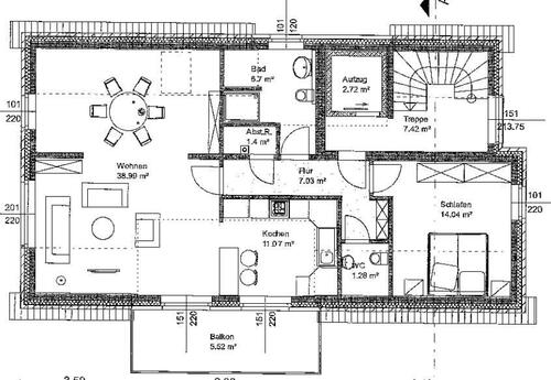 Foto - 2 Zimmer Dachgeschoßwohnung zur Miete in Rheine
