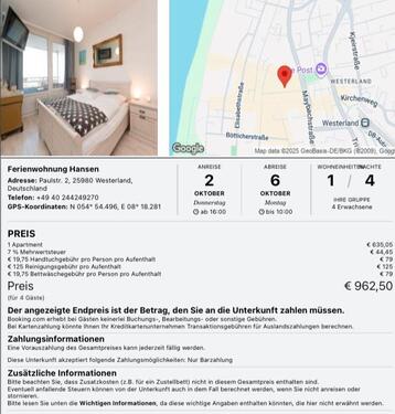 Foto - Ferienwohnung Surfcup Westerland Sylt für 4 Personen 2.-6.10.2025