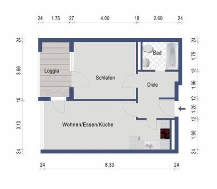Foto - 2 Zimmer Etagenwohnung zum Kaufen in Frankenthal (Pfalz)